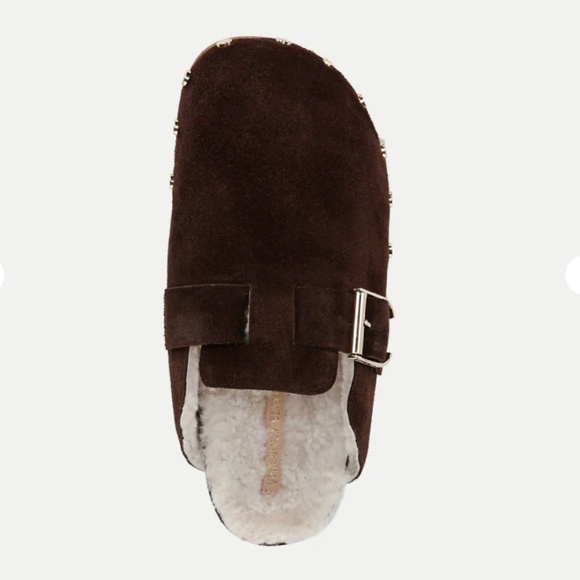 Veronica Beard Fern Shearling Clog Size 10 - Picture 2 of 10